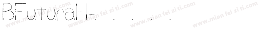 BFuturaH字体转换