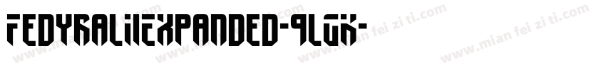 FedyralIiExpanded-9lGK字体转换