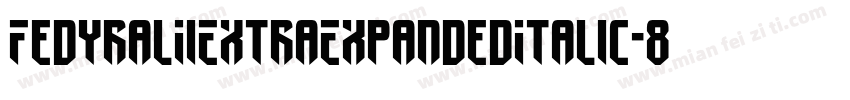 FedyralIiExtraExpandedItalic-8vwn字体转换
