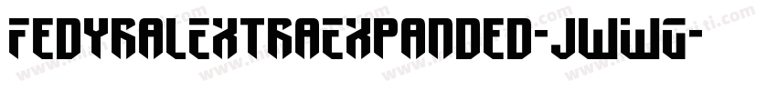 FedyralExtraExpanded-jwWG字体转换