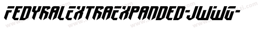FedyralExtraExpanded-jwWG字体转换