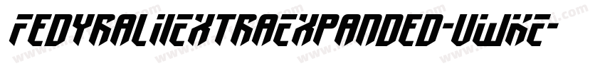 FedyralIiExtraExpanded-vWKE字体转换