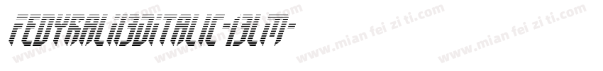 FedyralIi3DItalic-13lM字体转换