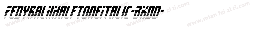 FedyralIiHalftoneItalic-BKdd字体转换