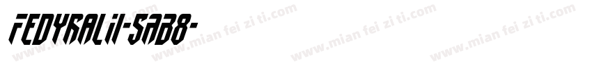 FedyralIi-5AB8字体转换