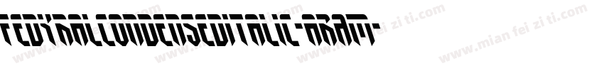 FedyralCondensedItalic-aRAm字体转换