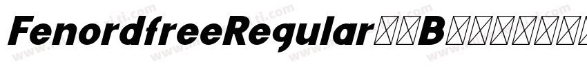 FenordfreeRegular-4B789字体转换
