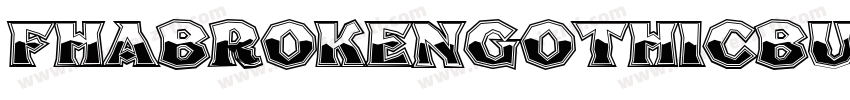 FhaBrokenGothicBustedNc-3WwX字体转换