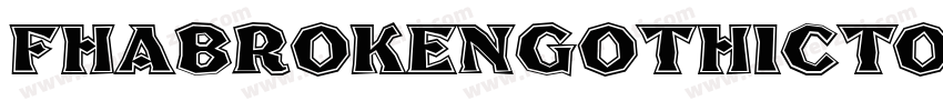 FhaBrokenGothicTourNc-xKxj字体转换