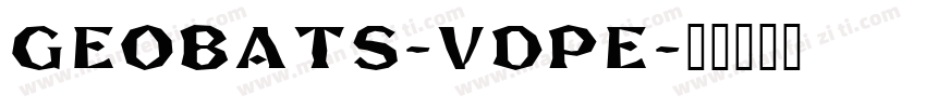 Geobats-vDpE字体转换