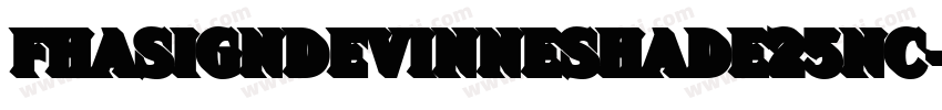 FhaSignDevinneShade25nc-LBqZ字体转换