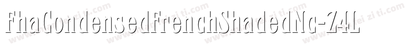 FhaCondensedFrenchShadedNc-Z4LK字体转换