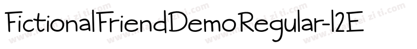 FictionalFriendDemoRegular-l2Ed字体转换
