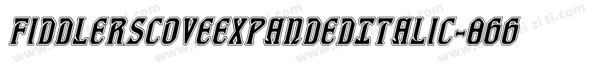 FiddlersCoveExpandedItalic-8GGD字体转换