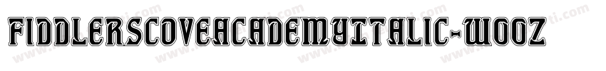 FiddlersCoveAcademyItalic-w00z字体转换