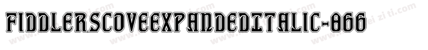 FiddlersCoveExpandedItalic-8GGD字体转换