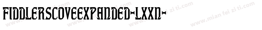 FiddlersCoveExpanded-LXXn字体转换