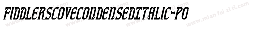FiddlersCoveCondensedItalic-P00B字体转换