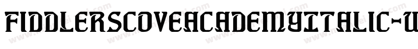 FiddlersCoveAcademyItalic-w00z字体转换