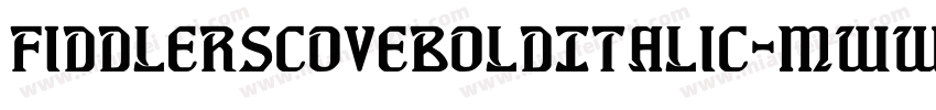 FiddlersCoveBoldItalic-mww9字体转换