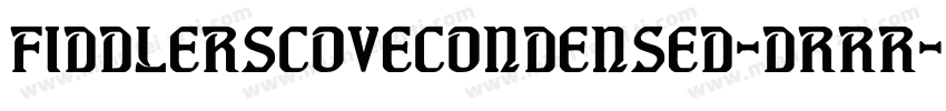 FiddlersCoveCondensed-dRRR字体转换