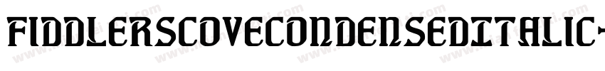 FiddlersCoveCondensedItalic-P00B字体转换