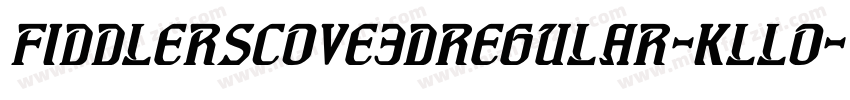 FiddlersCove3DRegular-KLLo字体转换