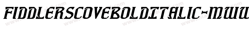 FiddlersCoveBoldItalic-mww9字体转换