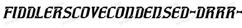 FiddlersCoveCondensed-dRRR字体转换