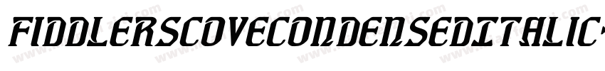 FiddlersCoveCondensedItalic-P00B字体转换