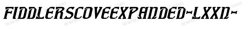 FiddlersCoveExpanded-LXXn字体转换