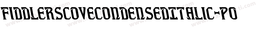 FiddlersCoveCondensedItalic-P00B字体转换