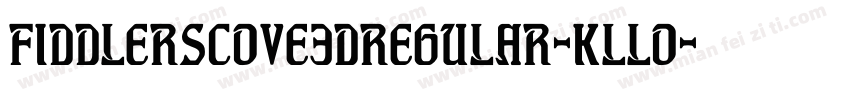 FiddlersCove3DRegular-KLLo字体转换