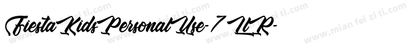 FiestaKidsPersonalUse-7LlR字体转换