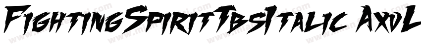 FightingSpiritTbsItalic-AxvL字体转换