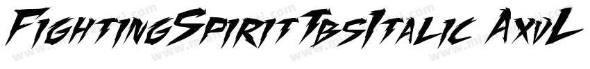 FightingSpiritTbsItalic-AxvL字体转换
