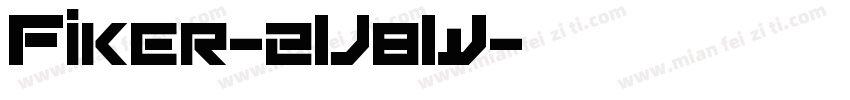 Fiker-2V8W字体转换