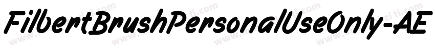 FilbertBrushPersonalUseOnly-AEX6字体转换