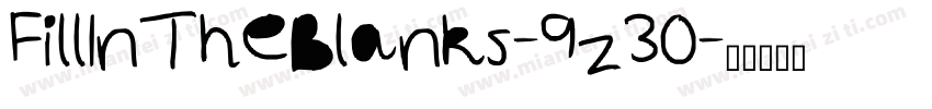 FillInTheBlanks-9z30字体转换
