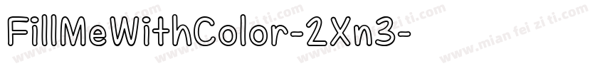 FillMeWithColor-2Xn3字体转换