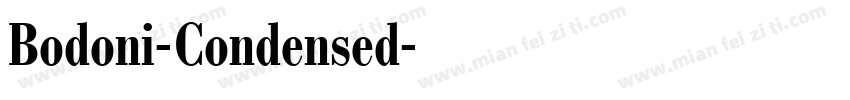 Bodoni-Condensed字体转换