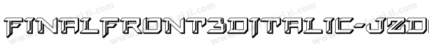 FinalFront3DItalic-jzDO字体转换