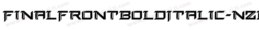 FinalFrontBoldItalic-nzDV字体转换