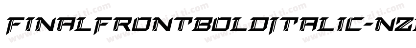 FinalFrontBoldItalic-nzDV字体转换