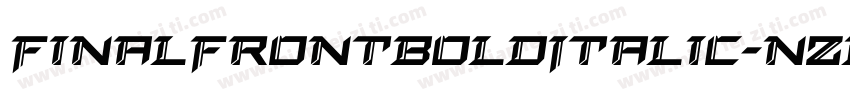 FinalFrontBoldItalic-nzDV字体转换