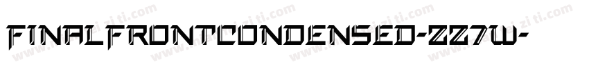 FinalFrontCondensed-zz7w字体转换
