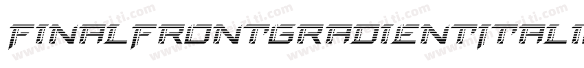 FinalFrontGradientItalic-B8XB字体转换