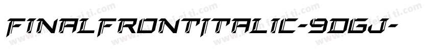 FinalFrontItalic-9DGj字体转换