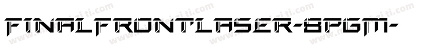 FinalFrontLaser-8pgM字体转换