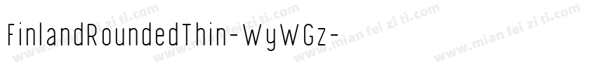 FinlandRoundedThin-WyWGz字体转换